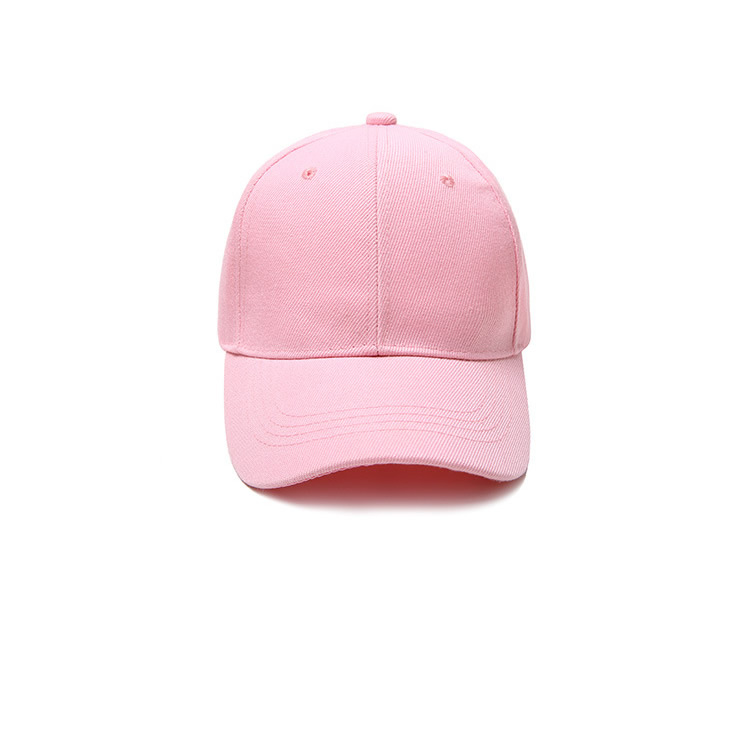 Blank Baseball caps Mix cotton and polyester in Pink color