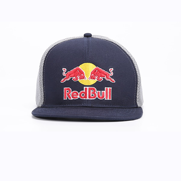 Design Your Own Hat Logo Embroidered mash baseball cap Red bull branded caps