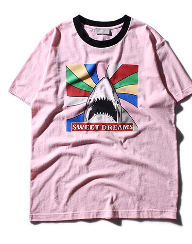 Round neck T-shirt with Heat-transfer printing