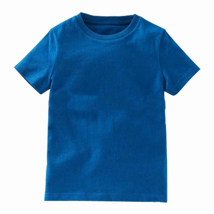 wholesale O neck kids 100% organic cotton short sleeve Blank T-shirt