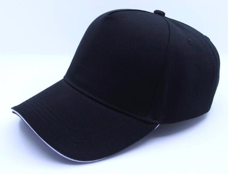 5 panel twill cotton cap with embroidered eyelets